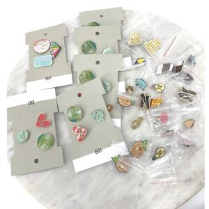 Lot of Assorted Enamel Pins Funny Cute Food Animals‎ Accessories